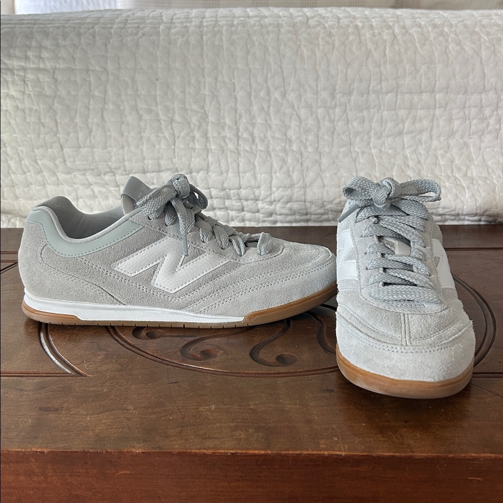 RC42 WORN ONCE, excellent condition. New Balance Light Gray Sneakers